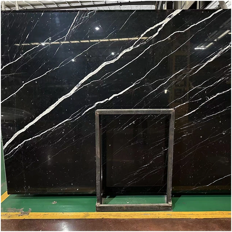 Nero Marquina Marble Polished Slab