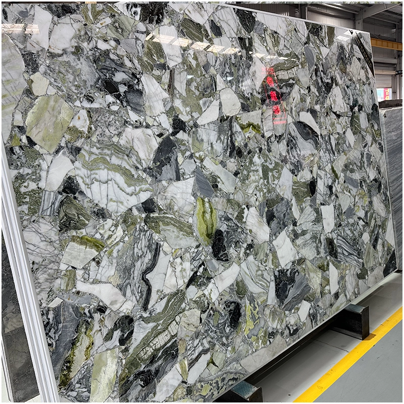 Primavera Green Marble Slab