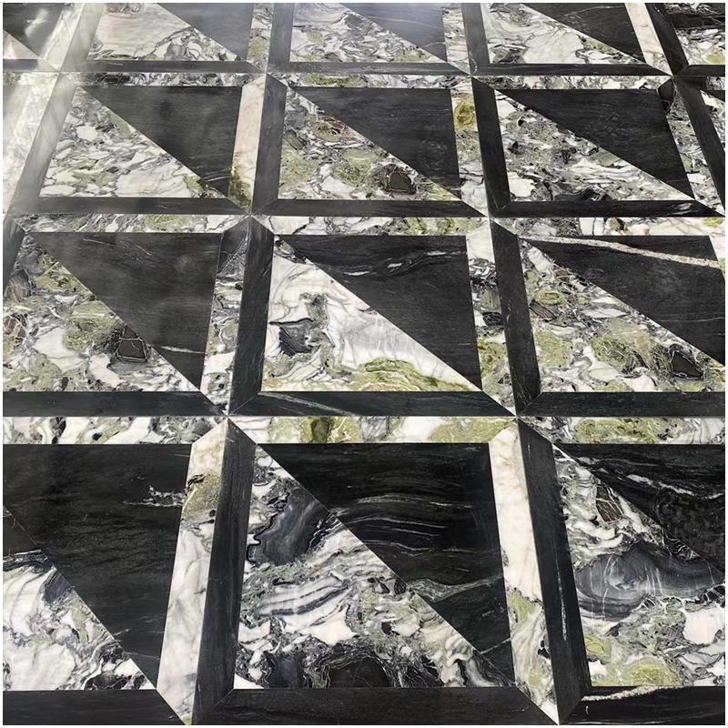 White Beauty Marble Waterjet Tiles
