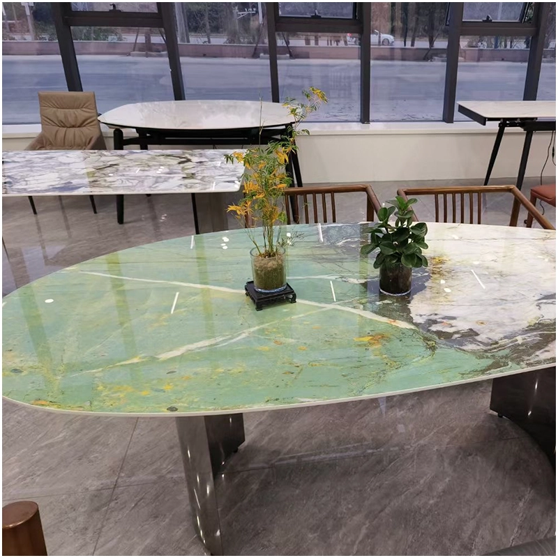 Green Nano Glass Marble Tables