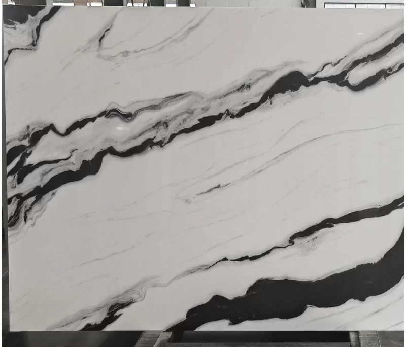 Panda White Nano Crystallized Marble Slabs Panda White Nano Crystallized Marble Slabs