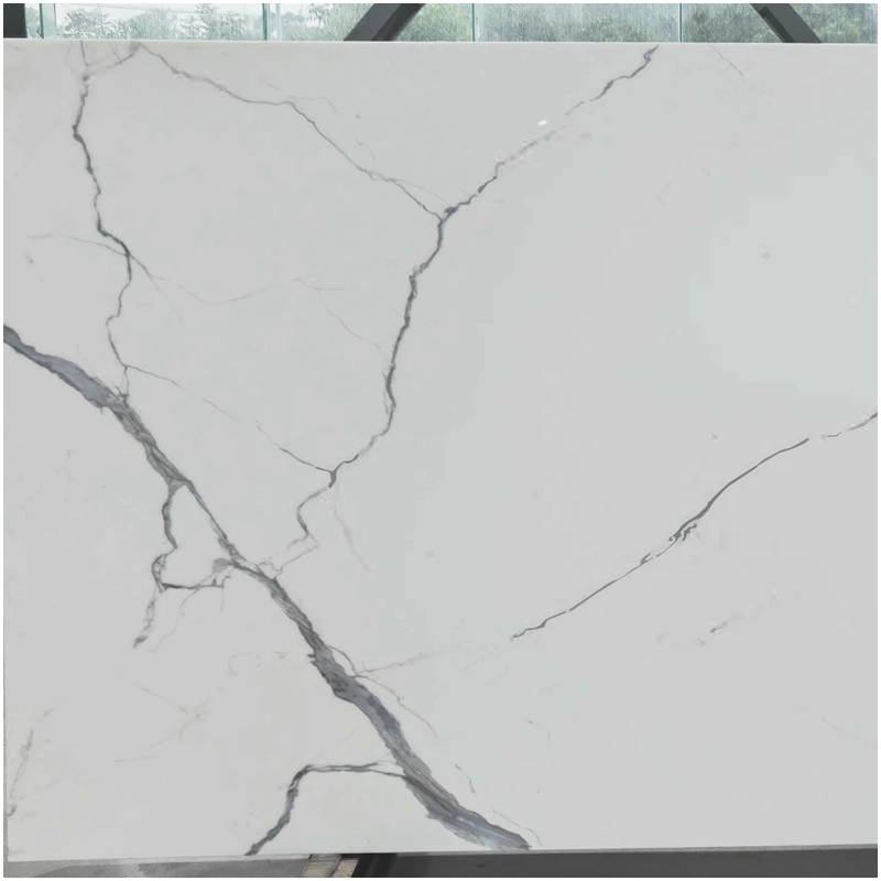 Statuario White Nanoglass Marble Slabs