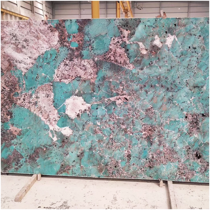 Amazonite Blue Quartzite Polished Slabs
