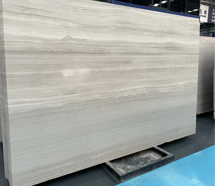 Wooden White Marble Slabs