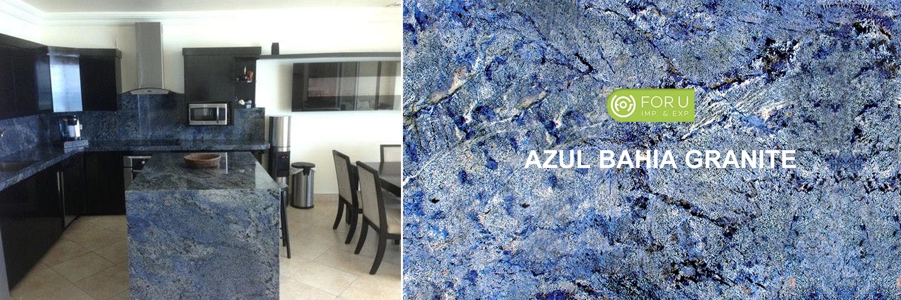 Azul Bahia Granite For Kitchen Countertop FOR U STONE Azul Bahia Granite For Kitchen Countertop FOR U STONE