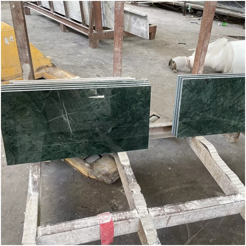 Dark Green Marble Flooring Tiles