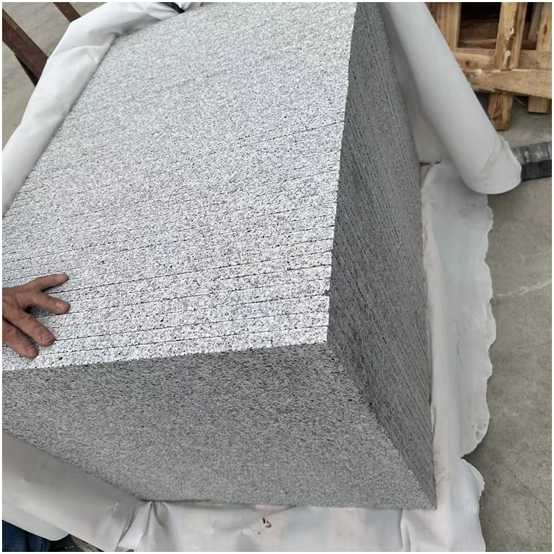 G Grey Granite Flamed and Brushed Tiles