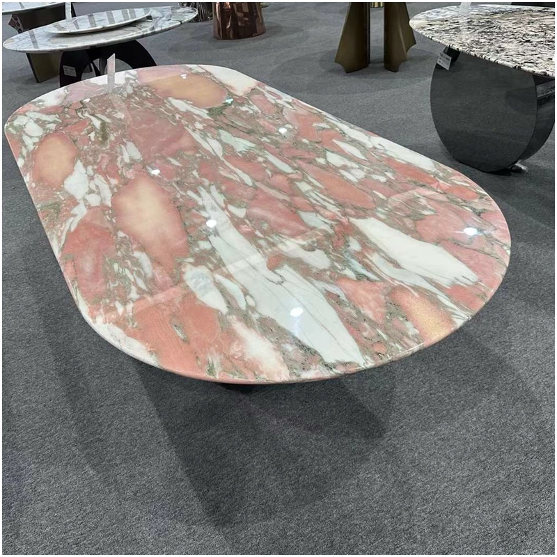 Norwegian Rose Marble Table