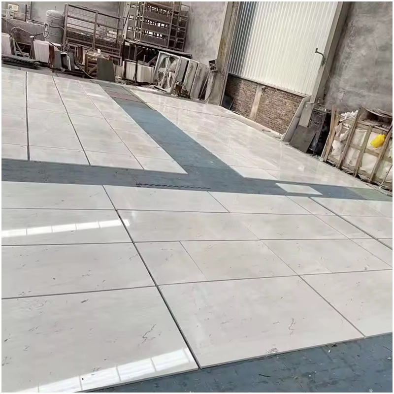 Polaris White Marble Flooring Tiles