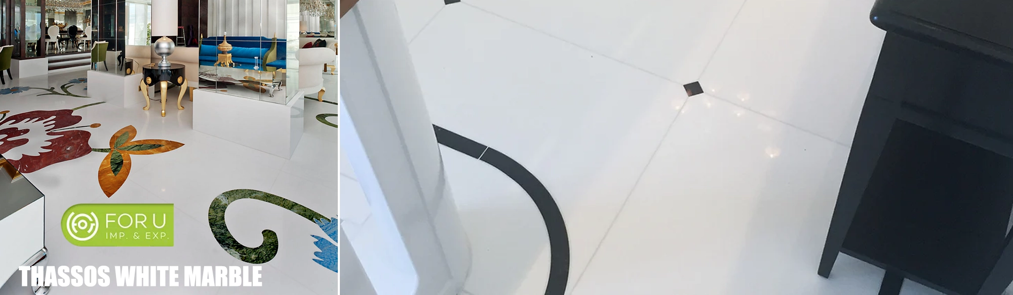 Thassos White Marble Flooring Projects in Home and Hotels FOR U STONE Thassos White Marble Flooring Projects in Home and Hotels FOR U STONE