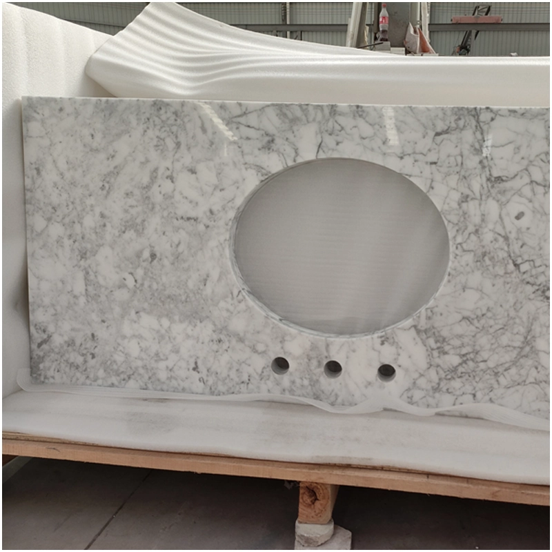 Bianco Carrara Marble Vanity Countertop