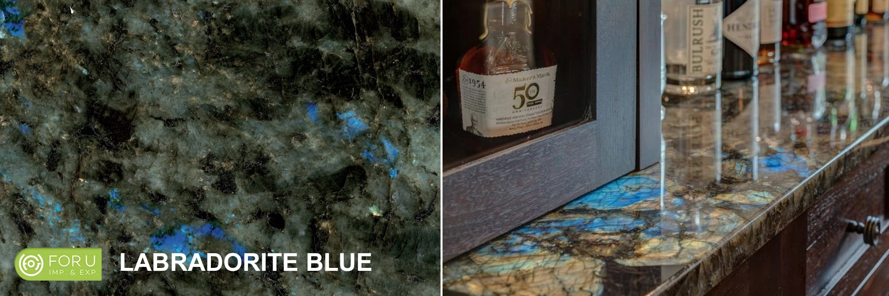 Labradorite Blue Granite Bar Countertop FOR U STONE