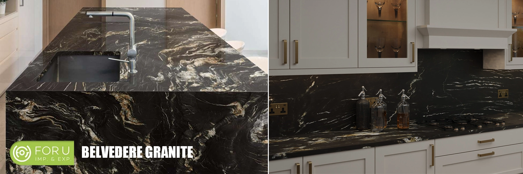 Luxury Belvedere Granite Kitchen Countertop Projects FOR U STONE