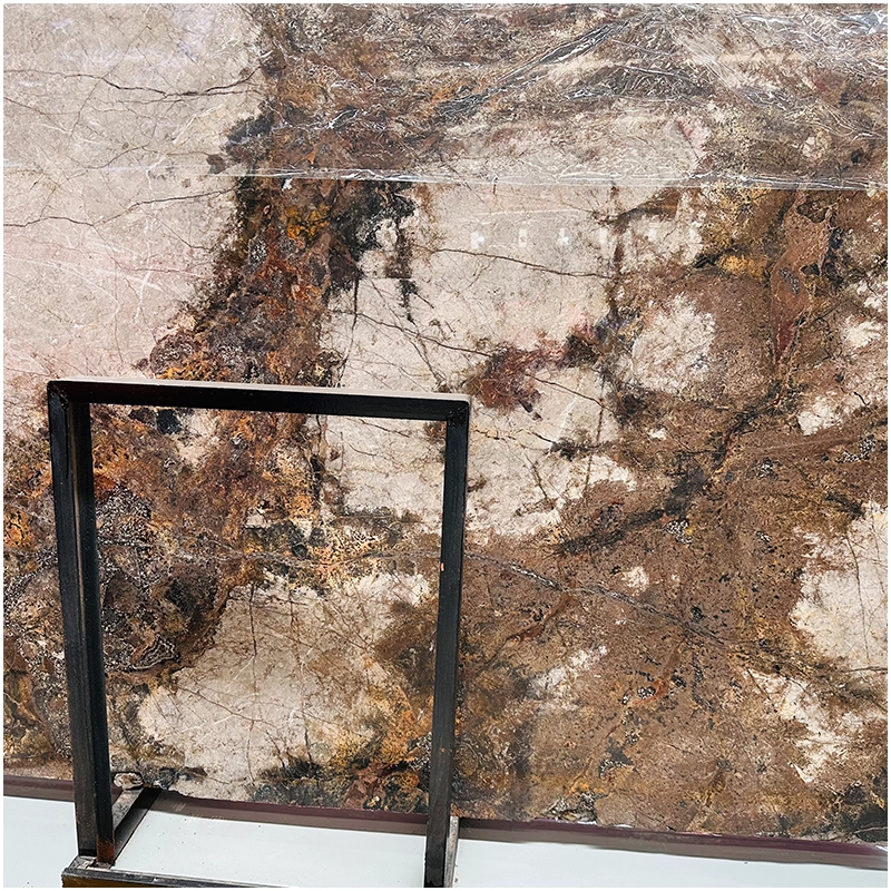 Tectonic Brown Marble Slab
