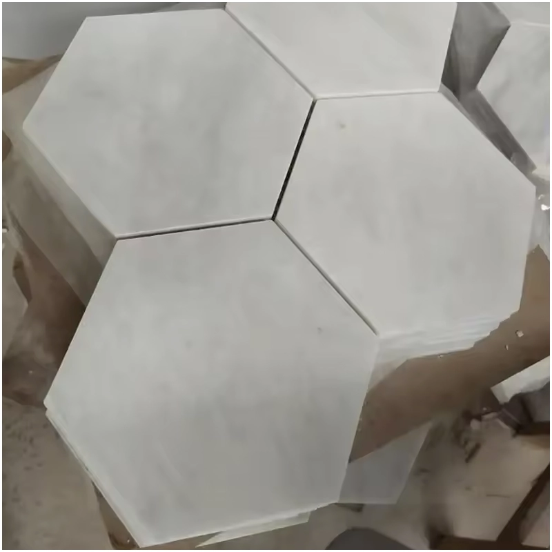 White Marble Hex Mosaic Tile