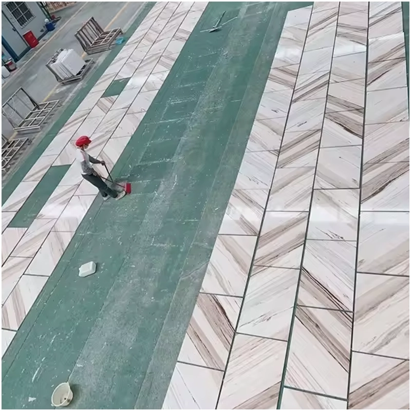 White Palissandro Marble Floor Tile