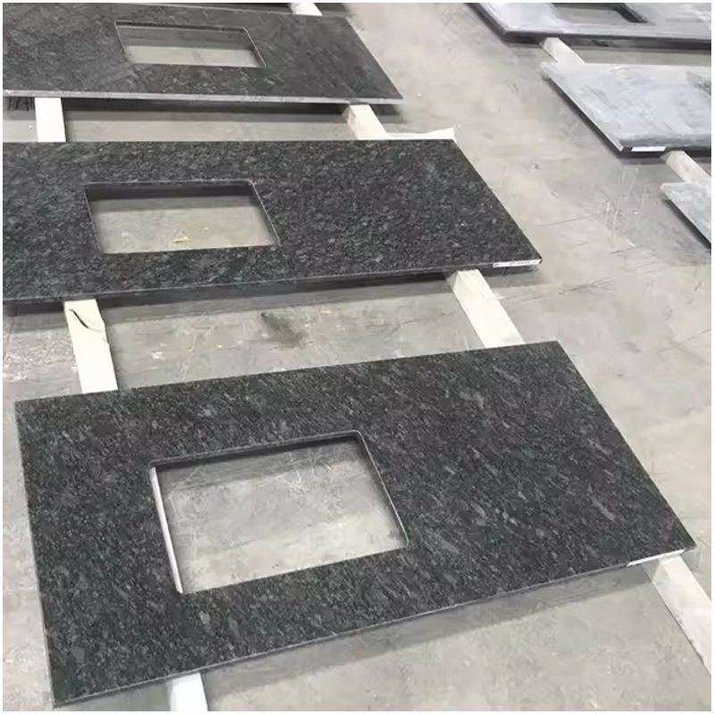 steel gray granite countertops