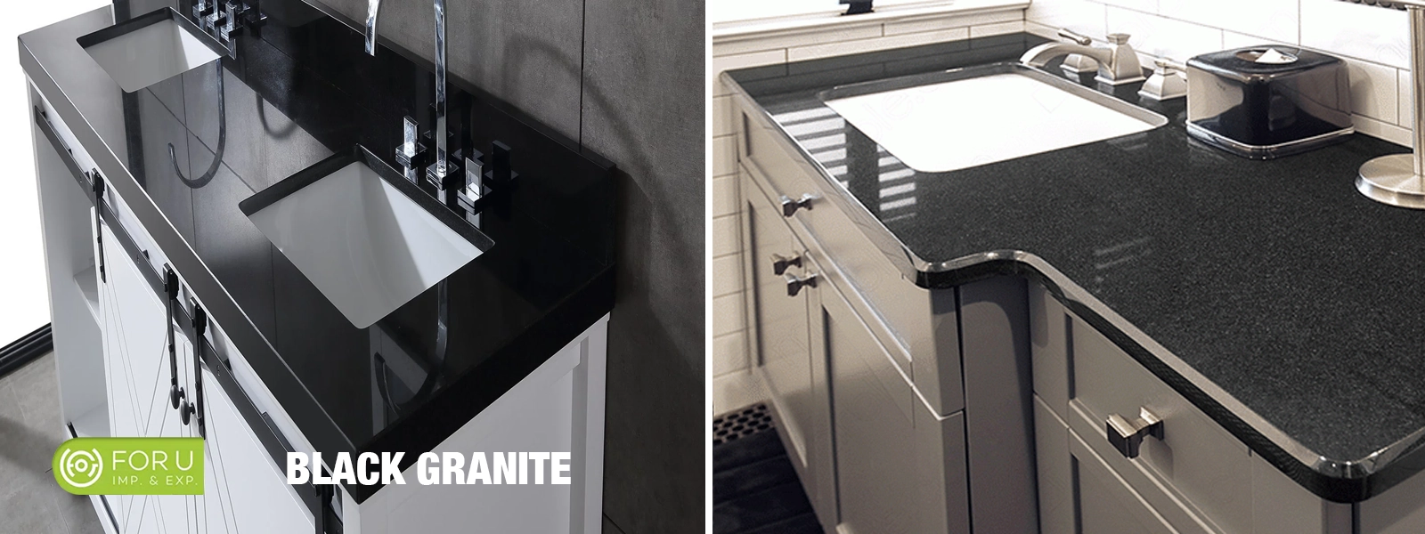 Black Granite Bathroom Vanity Top Projects FOR U STONE