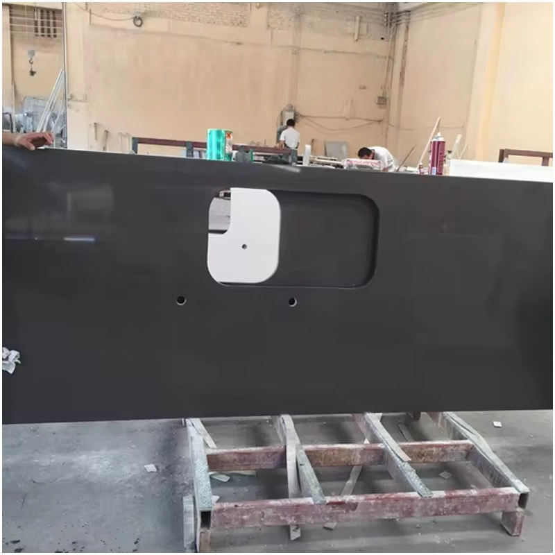 Black Quartz Kitchen Countertops