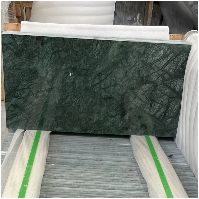 Dark Green Marble Floor Tile