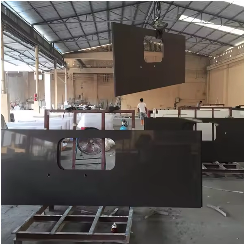Engineered Black Quartz Countertops