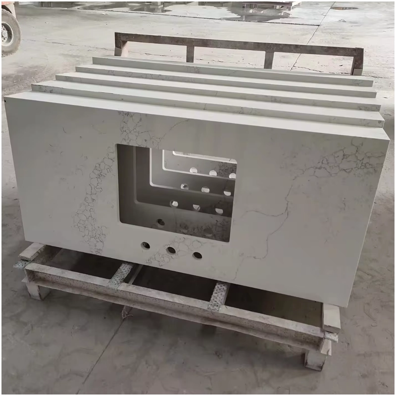 Manufactured Marble Look Quartz Countertop