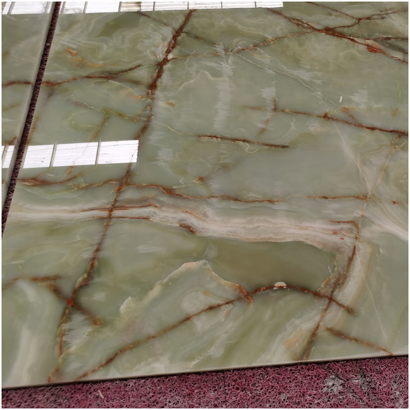 Polished Green Onyx Tile