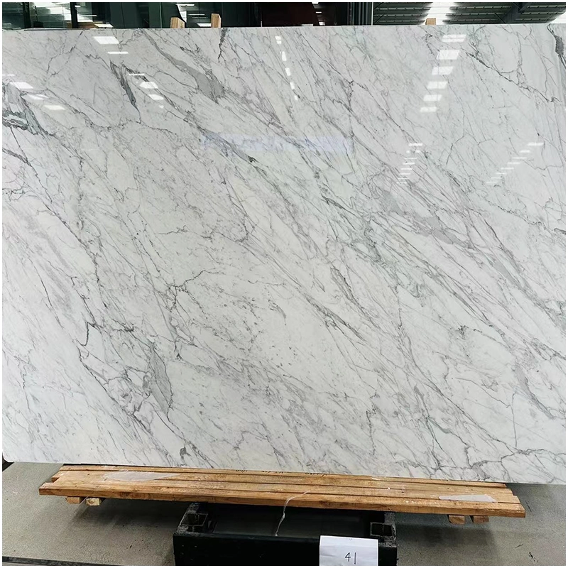 Polished Statuario Marble Slabs