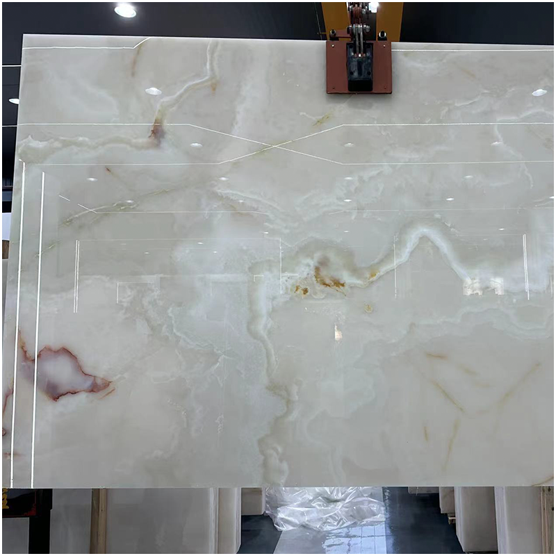 Pure White Onyx Polished Slab