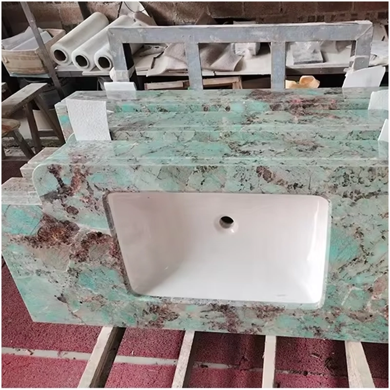Amazonite Quartzite Bathroom Countertops