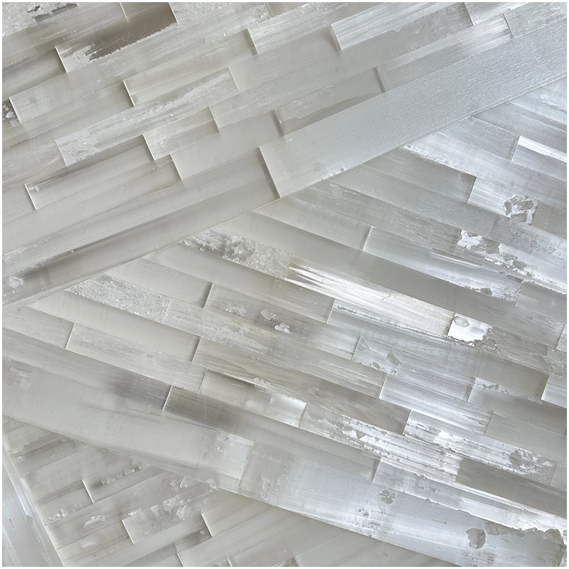 Backlit Selenite White Gemstone Slabs