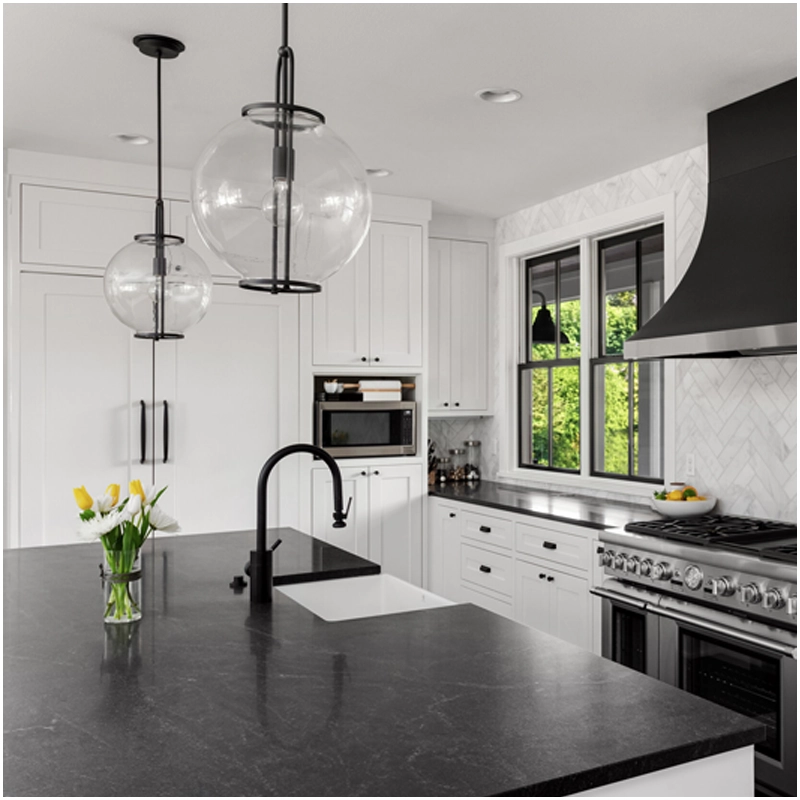 Black Soapstone Kitchen Countertops For Farmhouse Designs in USA Markets FOR U STONE Black Soapstone Kitchen Countertops For Farmhouse Designs in USA Markets FOR U STONE
