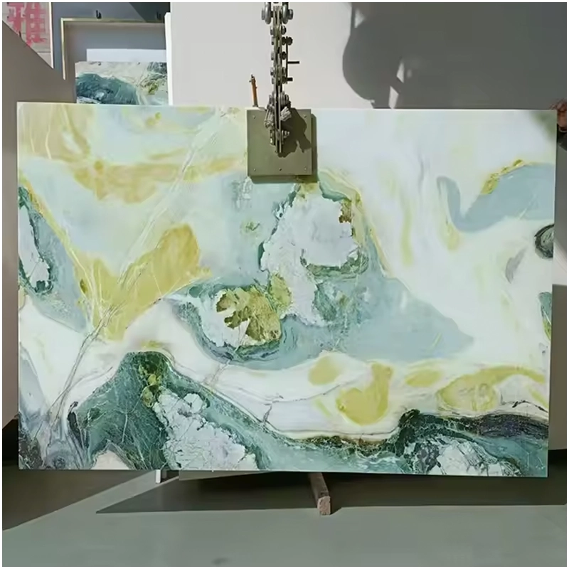 Chinese Dreaming Mint Green Marble Slab Chinese Dreaming Mint Green Marble Slab