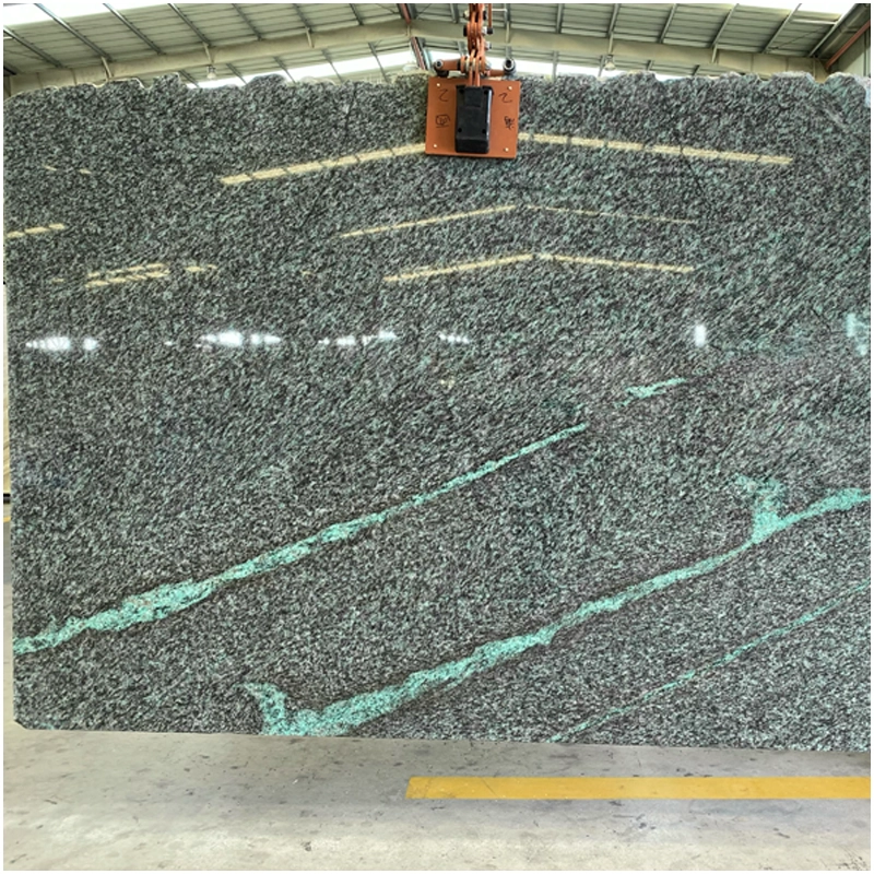 Thunderbolt Green Brazilian Granite Slab