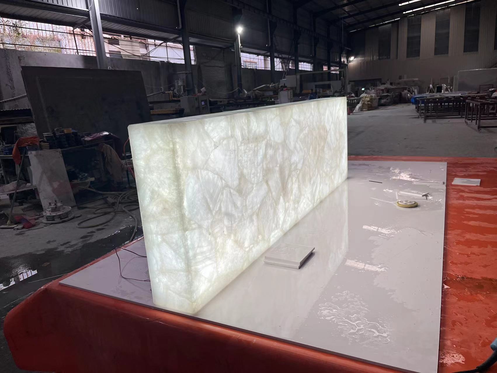 semi precious crystal white quartzite
