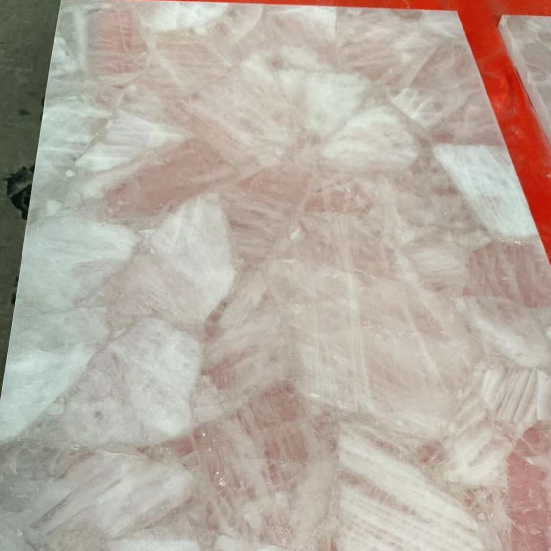 semi precious crystal white quartzite
