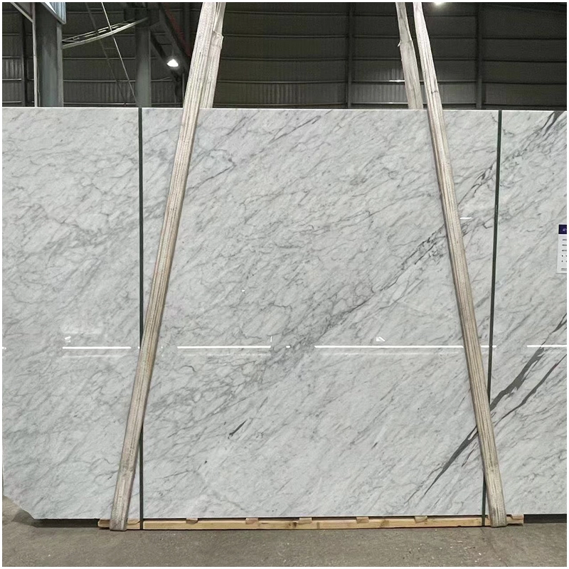 Carrara White Marble Polished Slab