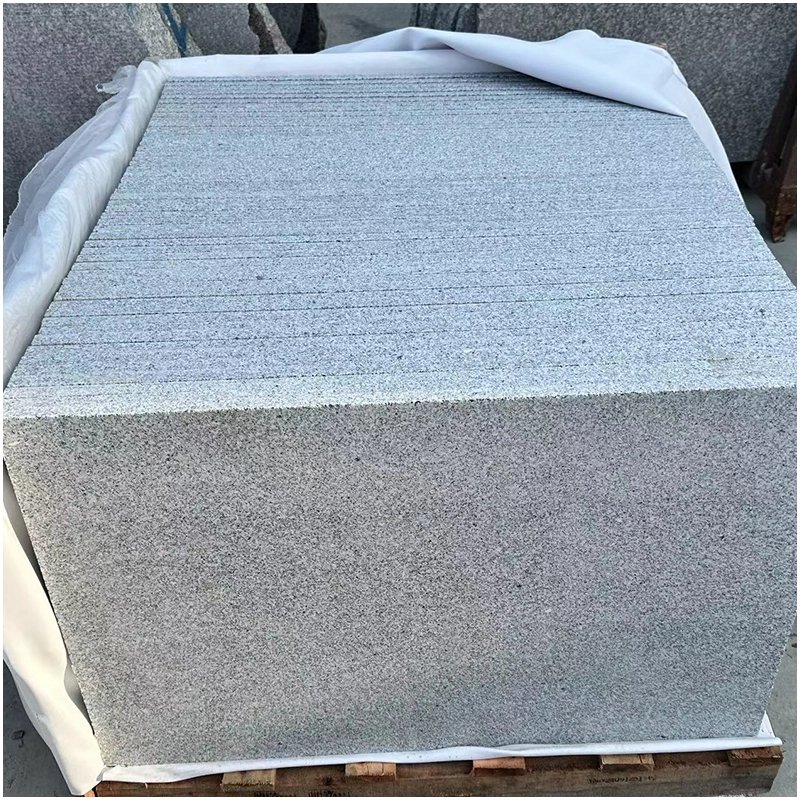 G603 Silver White Granite Flamed Tiles