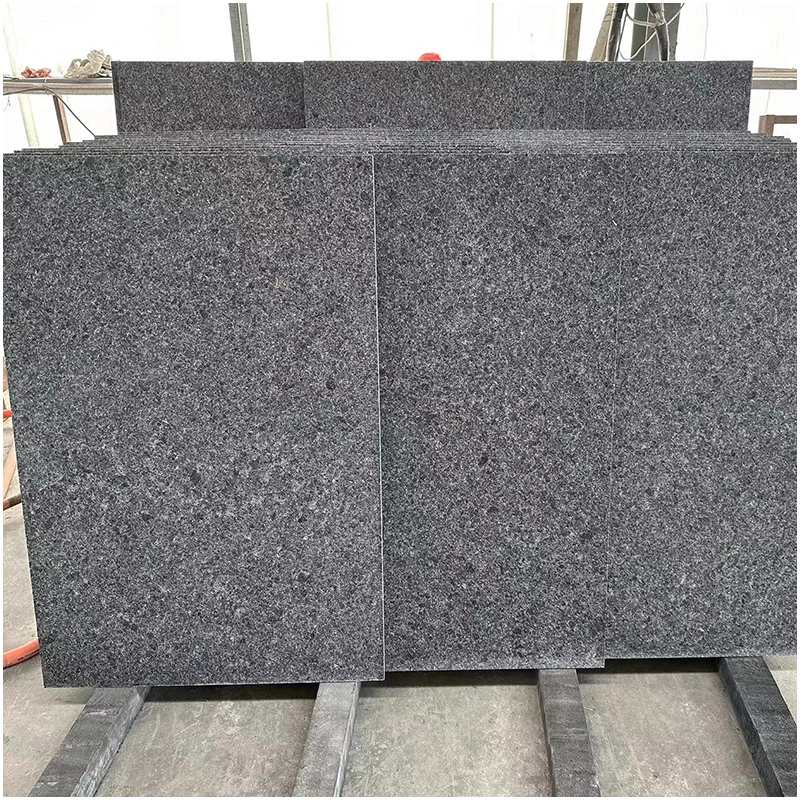 Angola Black Granite Wall Cladding Tiles