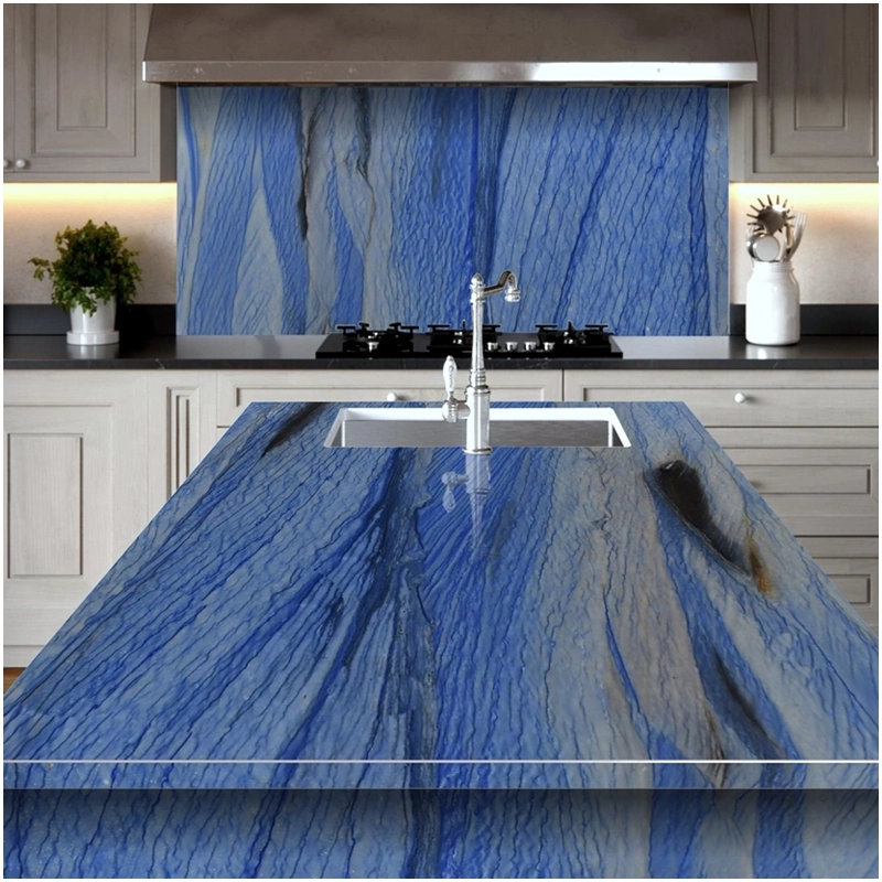 Azul Macuabas Quartzite Countertops Factory FOR U STONE Azul Macuabas Quartzite Countertops Factory FOR U STONE