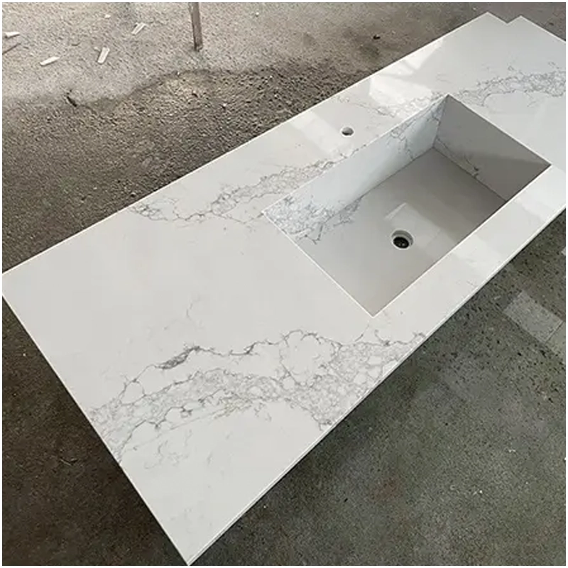 Bianco Calacatta Quartz Vanity Top