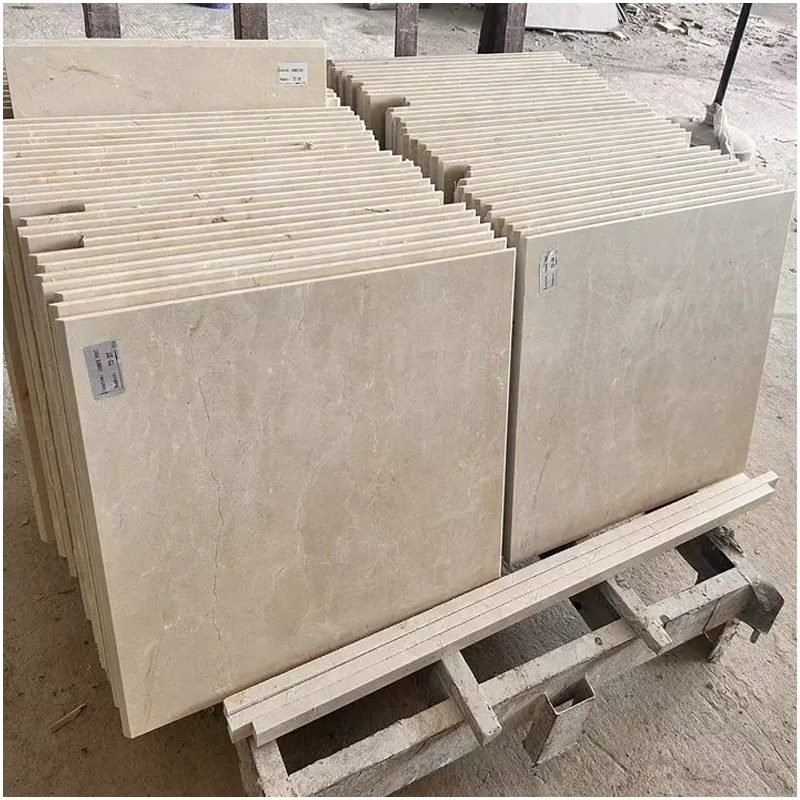 Polished Crema Marfil Marble Floor Tile