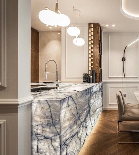 Bianco Cristallo Illuminatus Quartzite Slabs and Countertops Supplier FOR U STONE Quartzite Slab