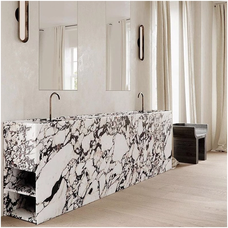 Calacatta Viola Marble Freestanding Vanity Tops in Penthouse FOR U STONE Calacatta Viola Marble Freestanding Vanity Tops in Penthouse FOR U STONE