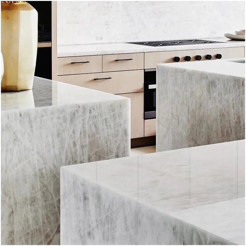 Cristallo White Quartzite Kitchen Countertop Supplier FOR U STONE Cristallo White Quartzite Kitchen Countertop Supplier FOR U STONE