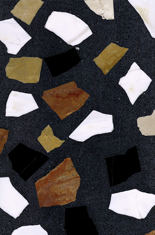 Terrazzo Medallion Tiles 4 Black Terrazzo FORUA