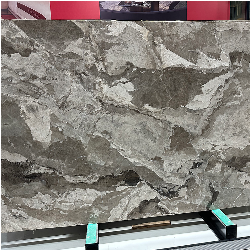 Camouflage Brown Marble Slab