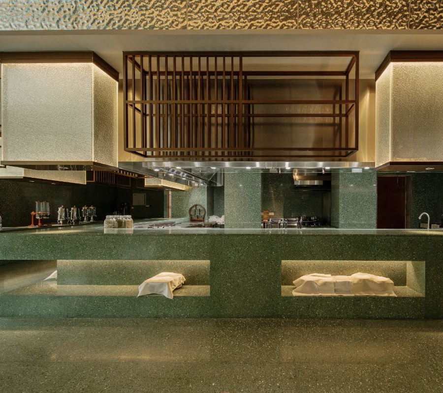 Terrazzo Medallion Tiles 34 Green Terrazzo Resturants Appil Restorts