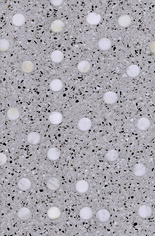 Terrazzo Medallion Tiles 5 Grey Terrazzo FORUA