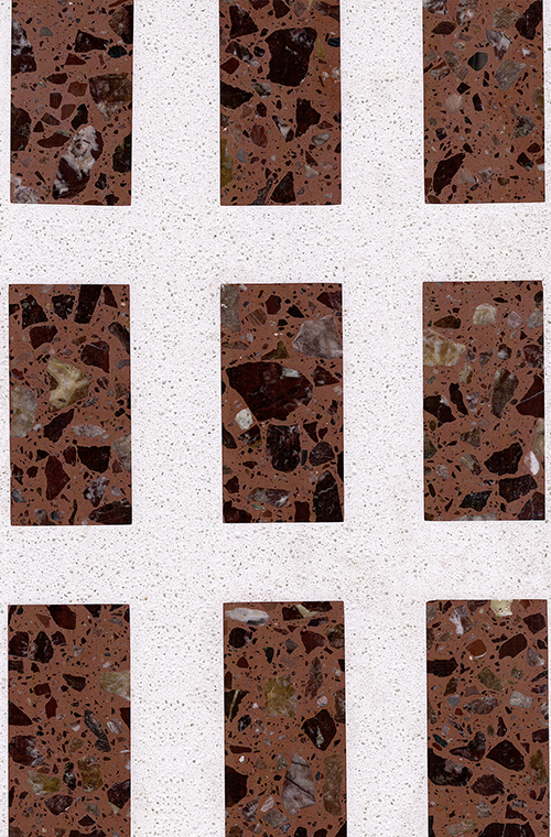 Terrazzo Medallion Tiles 8 Red And White Terrazzo FORUA